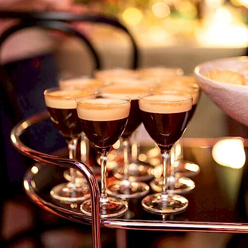 tray of espresso martinis