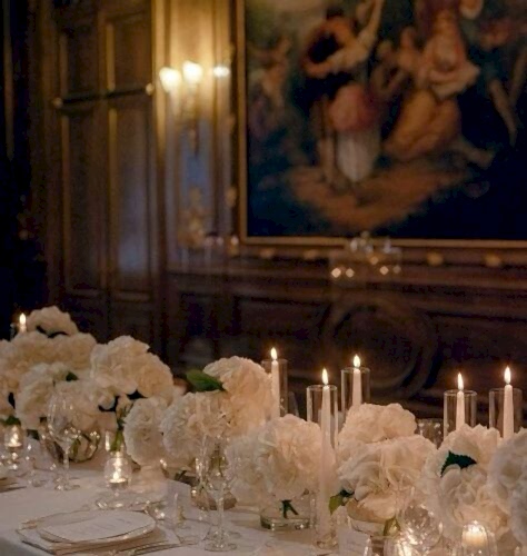 Indoor wedding table design