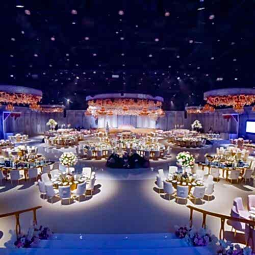 Madinat-Jumeirah-Madinat-Arena-Wedding-Aerial